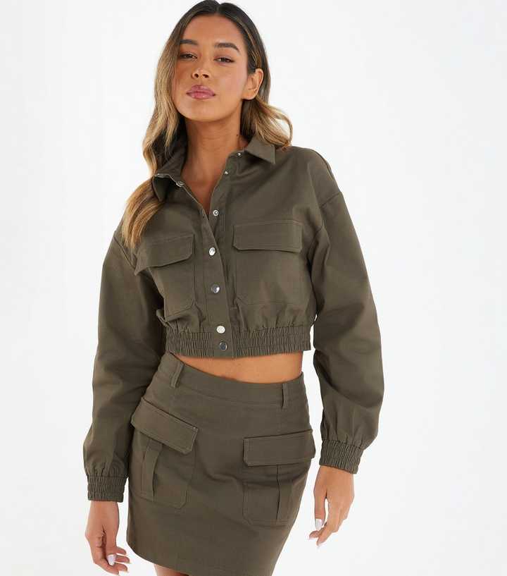 cropped cargo jacket