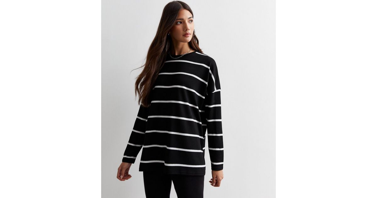 BEATY LONG SLEEVE KNIT TOP, NOIR