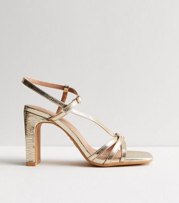 Gold on sale knot sandals