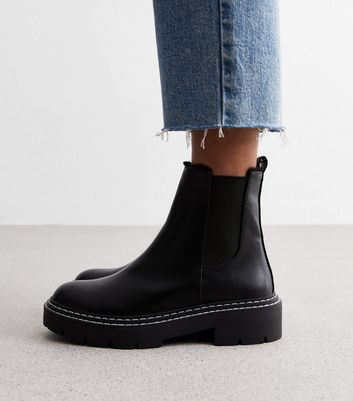 New look fashion chunky flat chelsea boot