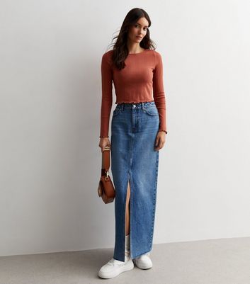 Long maxi clearance tops for jeans