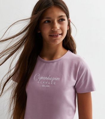 Girls purple hotsell t shirt