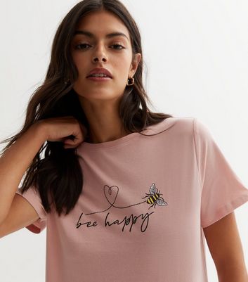 new look pink t shirt