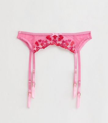 Pink 2024 garter belts