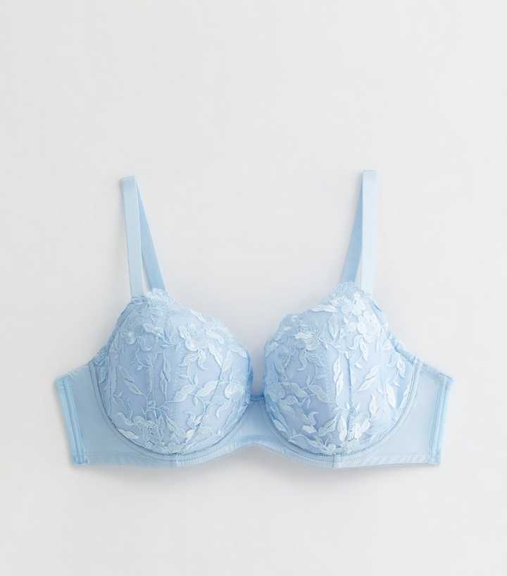 Gossard China Blue Floral Print Moulded Bust Enhancing Push Up Plunge –  Worsley_wear