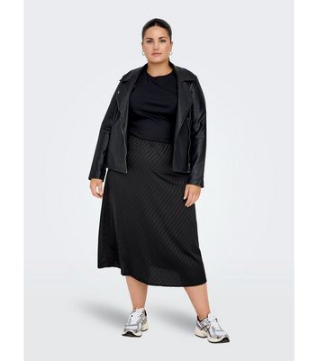 Black a line midi skirt plus size hotsell