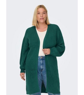 Ladies long deals green cardigan