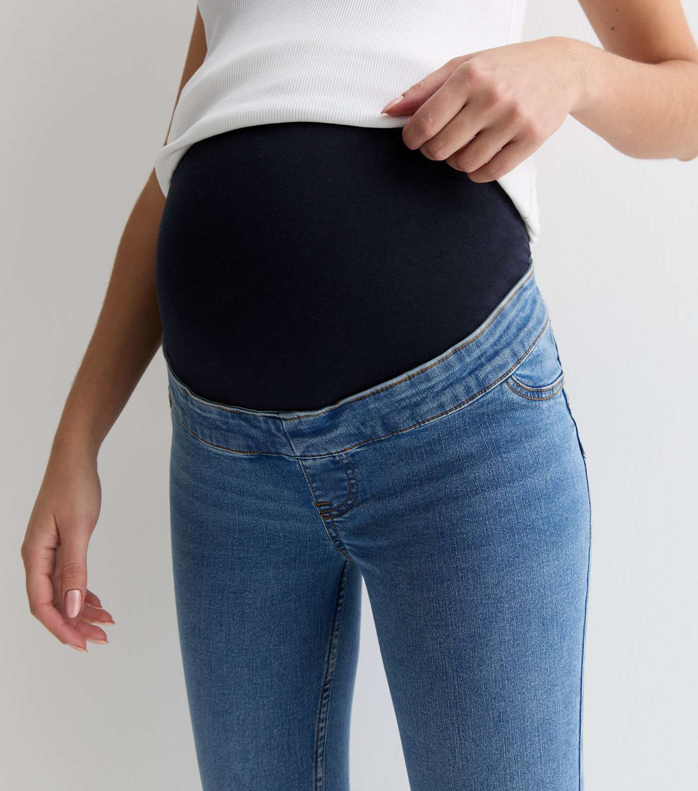 Maternity Blue Over Bump Lift & Shape Jenna Jeans Image 2