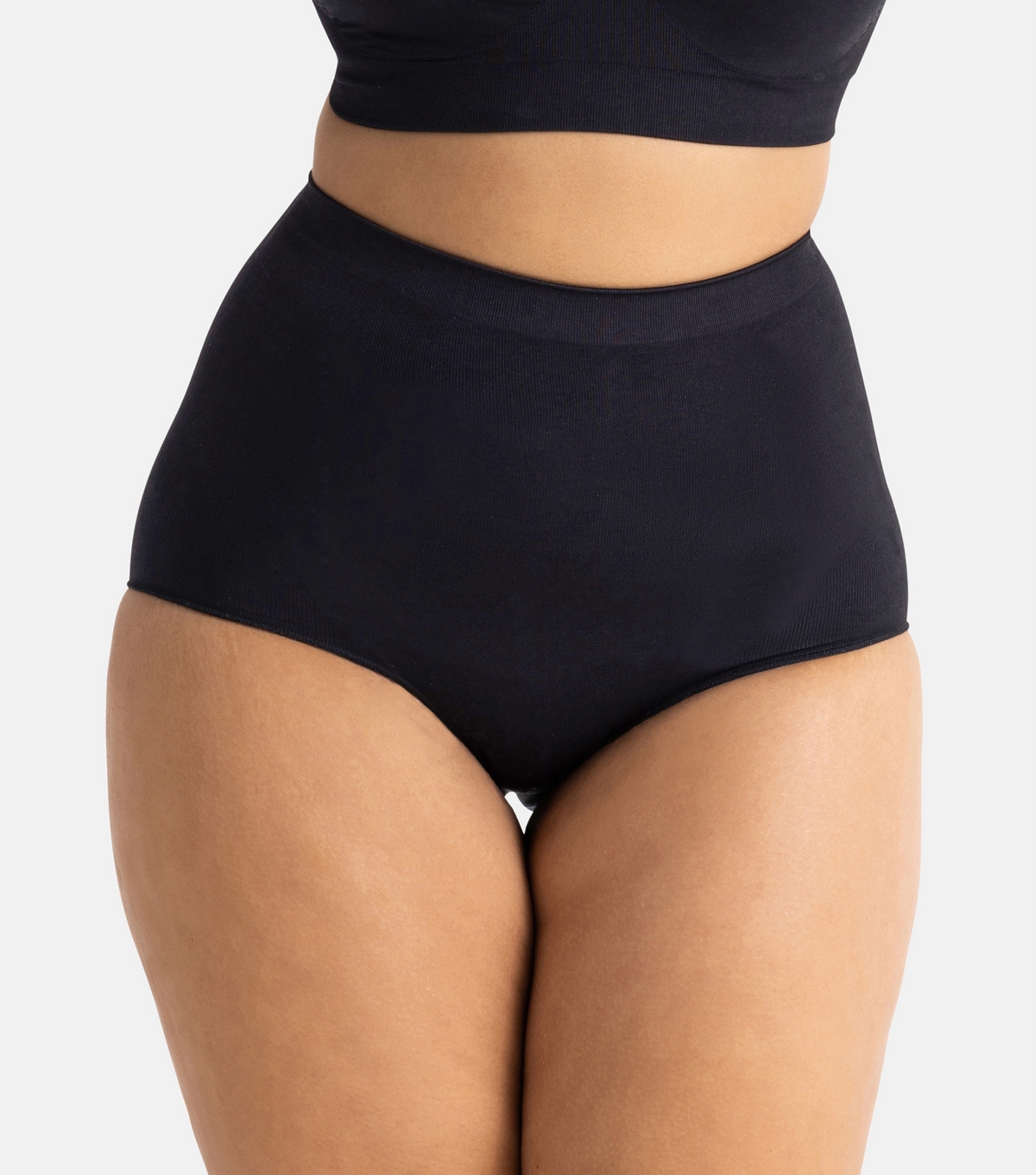 Women's Black Shaping High Waist Briefs Dorina New Look
