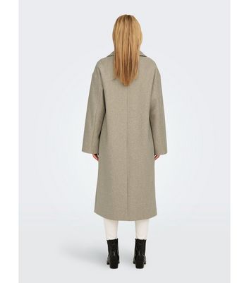 Beige deals oversized coat