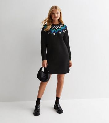 Black sparkly 2024 jumper dress