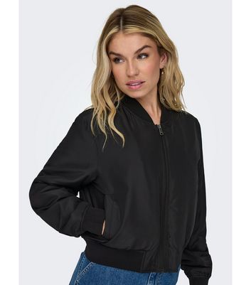 Black bomber jacket new look hotsell