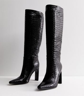 Croc knee sale high boots