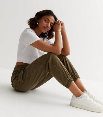 Petite cargo store trousers