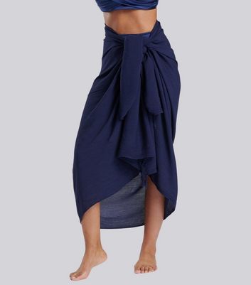 Navy sarong sales skirt