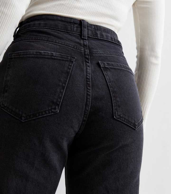 Women Petite Pants Elastic Waist Two Pocket - Black, Size 12 P