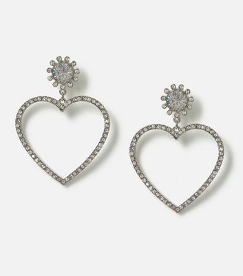 New look heart on sale earrings