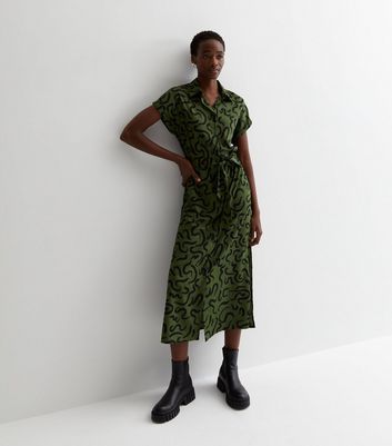 Abstract print dress store zara