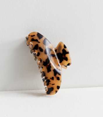 Brown Tortoiseshell Curved Hair Claw Clip