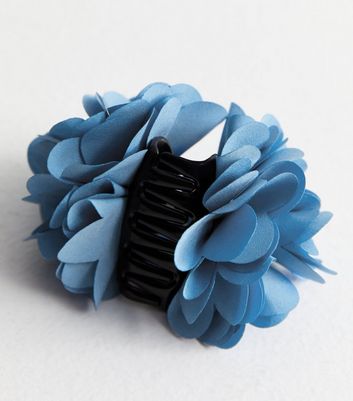 Pale Blue Corsage Hair Claw Clip New Look