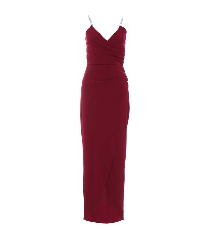 Quiz burgundy maxi dress Clearance