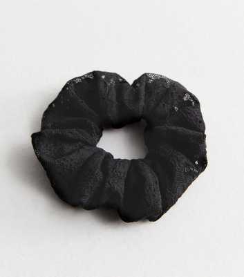 Black Lace Scrunchie