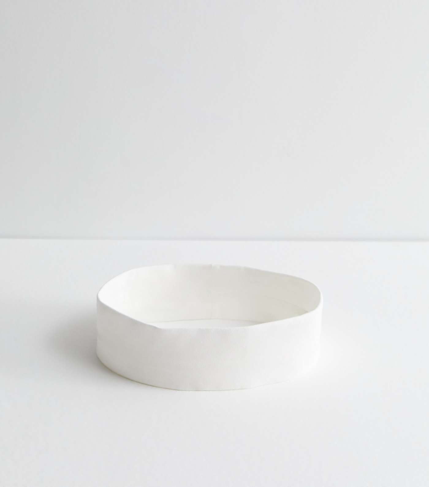White Soft Stretch Headband Image 2