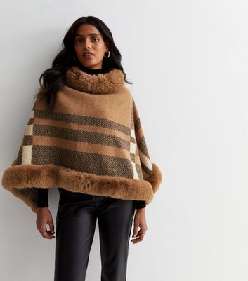 Faux on sale fur poncho