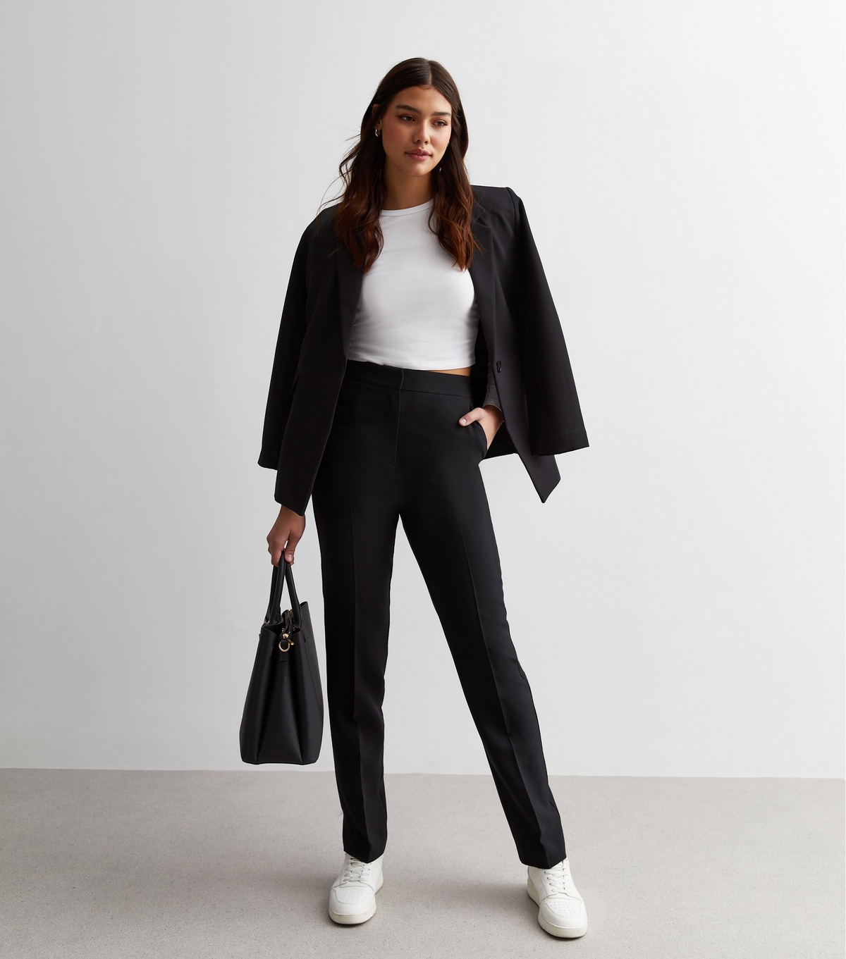 Women's Tall Black Slim Trousers New Look