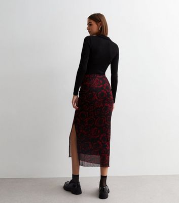 Black mesh skirt outlet new look