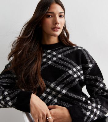 Checked clearance jumper womens