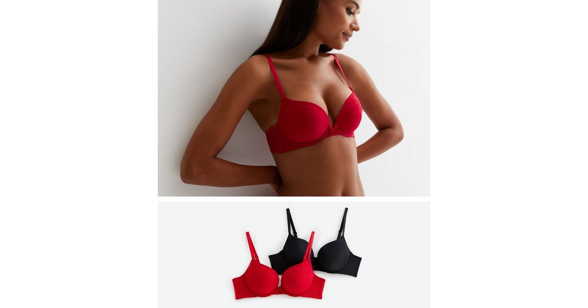 Red, Bras, Sports Bras, Push-Up, Strapless & More