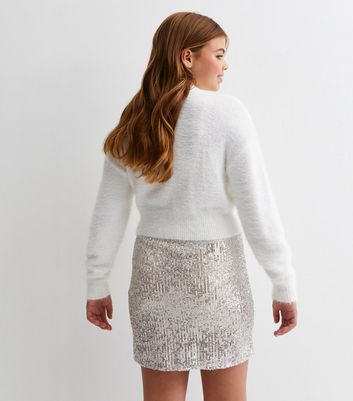 New look outlet sequin mini skirt