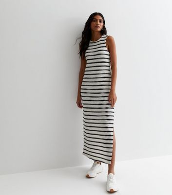 New look black and white dress best sale