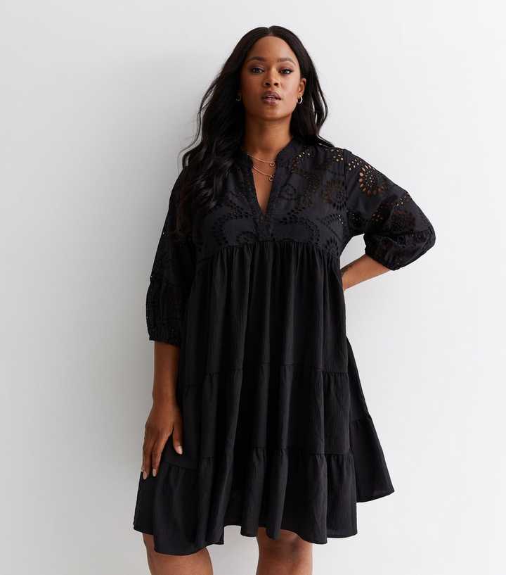 broderie anglaise smock dress