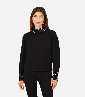 Black 2024 studded jumper