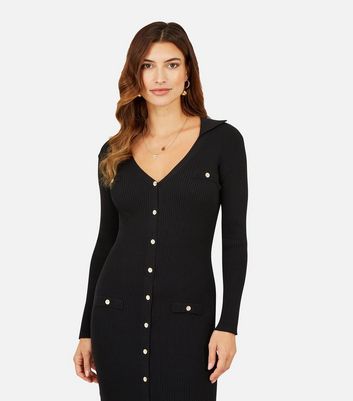 Long sleeve button down bodycon clearance dress