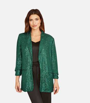 Yumi Green Sequin Blazer