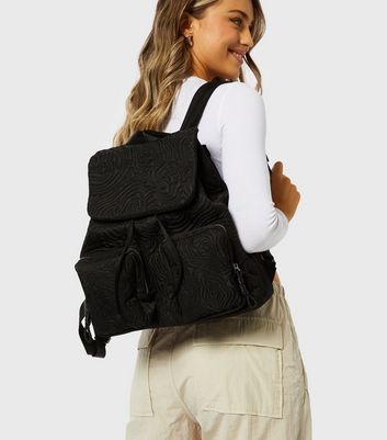 New look black cheap backpack