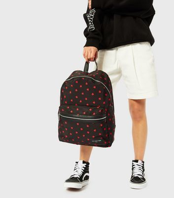 Skinnydip Black Heart Backpack New Look