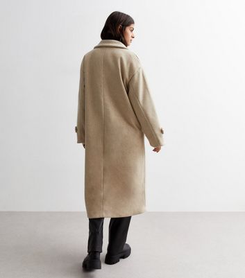 Warehouse tailored longline hot sale coat in check