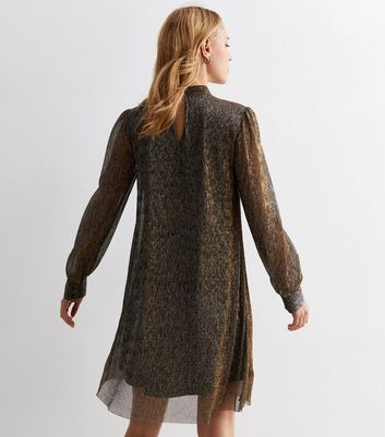 Long sleeve hotsell shift mini dress