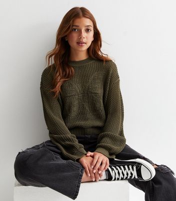 Girls on sale khaki jumper