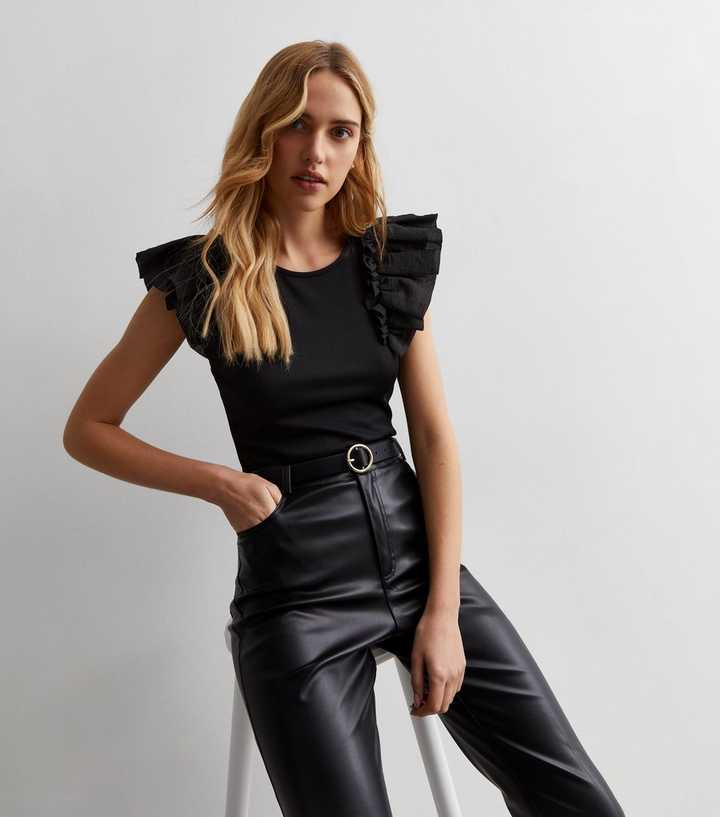 https://media2.newlookassets.com/i/newlook/879123501/womens/clothing/tops/black-frill-sleeve-thong-bodysuit.jpg?strip=true&qlt=50&w=720