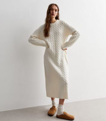 Cable knit 2024 maxi dress