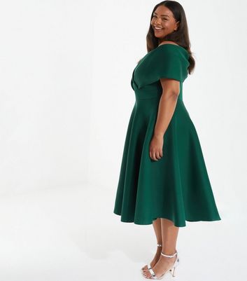 Dark green hot sale tea dress