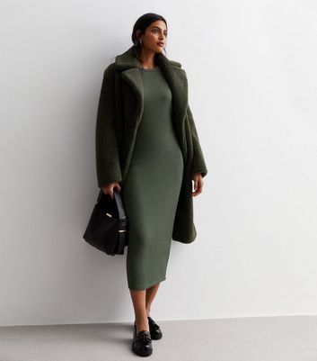 Long sleeve hotsell army green dress