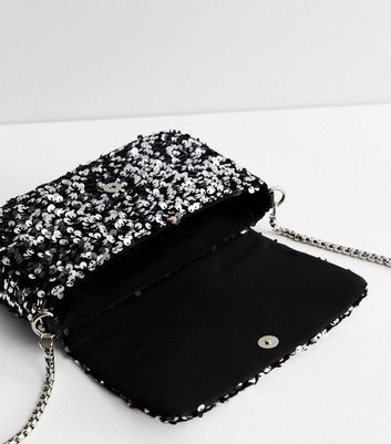 Black sequin crossbody bag new arrivals