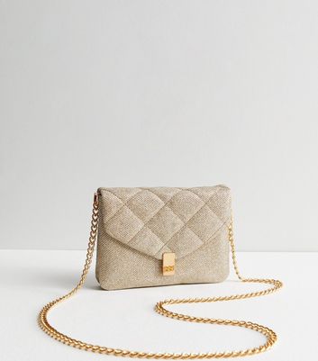 Gold quilted bag sale