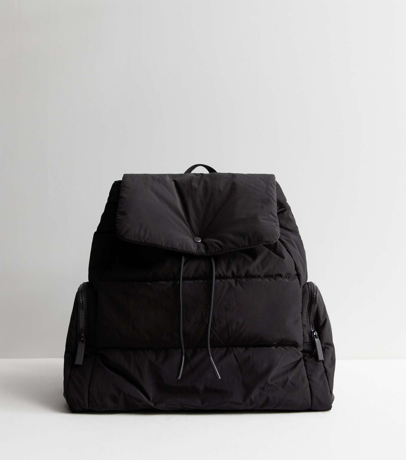 Black Padded Backpack | New Look